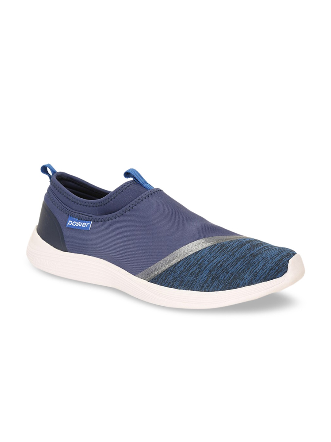 

Power Men Blue Textile Walking Shoes