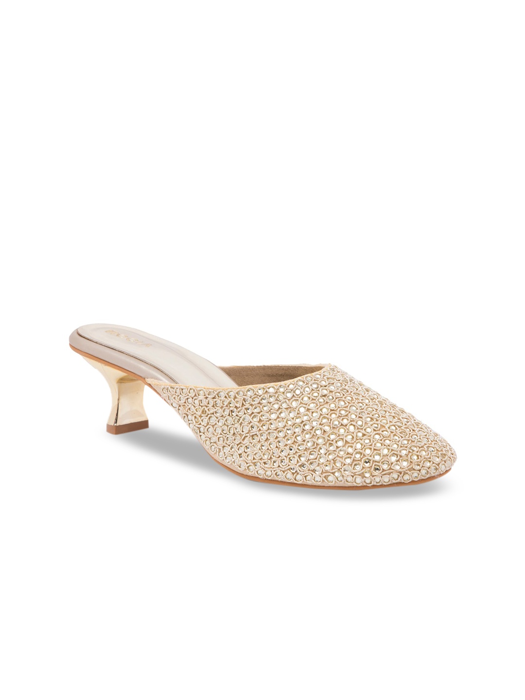 

Rocia Women Gold-Toned Embellished Mules
