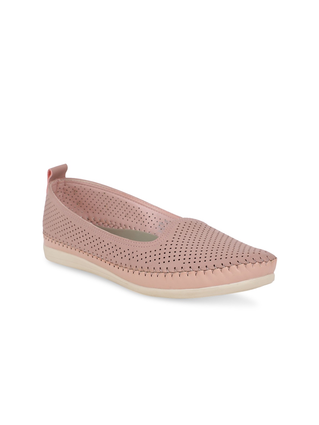 

Bata comfit Women Pink Laser Cut PU Ballerinas