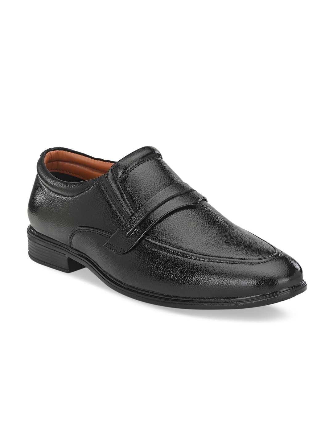 

Prolific Men Black Solid Formal Slip-Ons