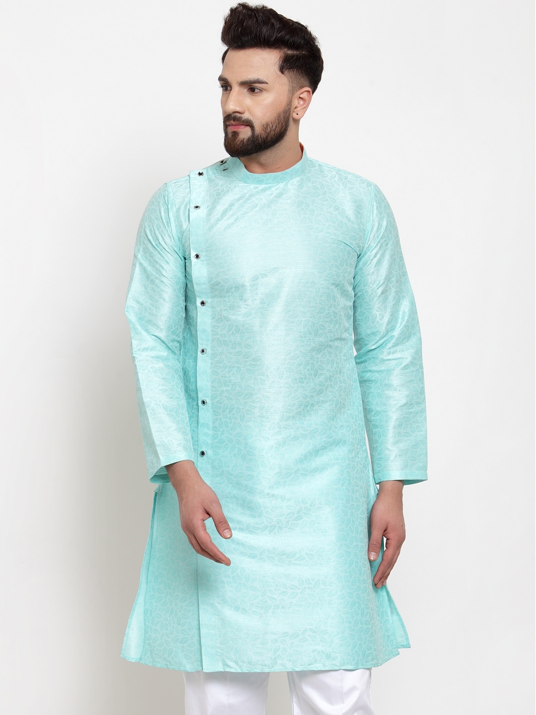 

KLOTTHE Self Design Kurta with Pyjamas, Blue