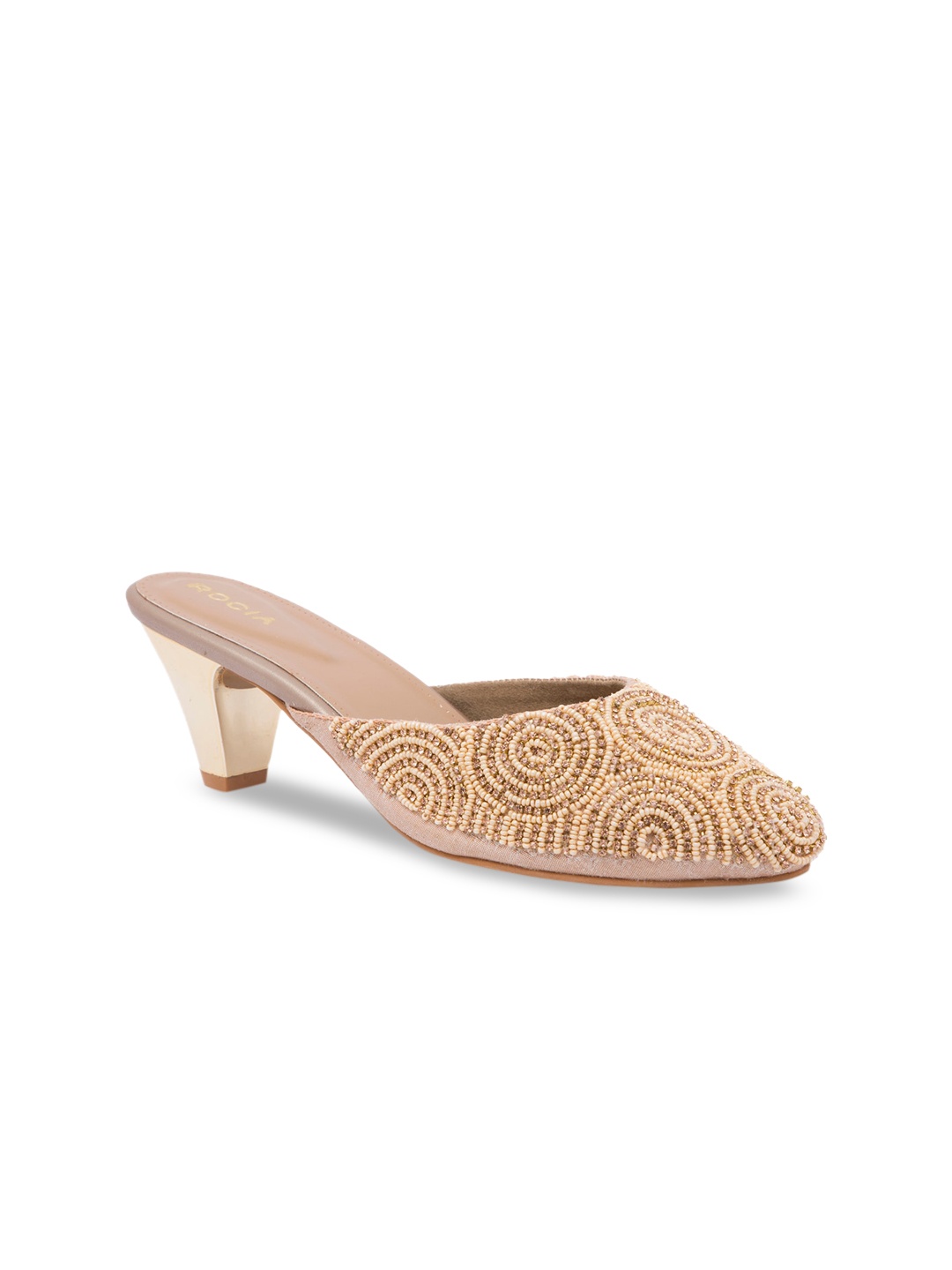 

Rocia Women Beige Embellished Mules