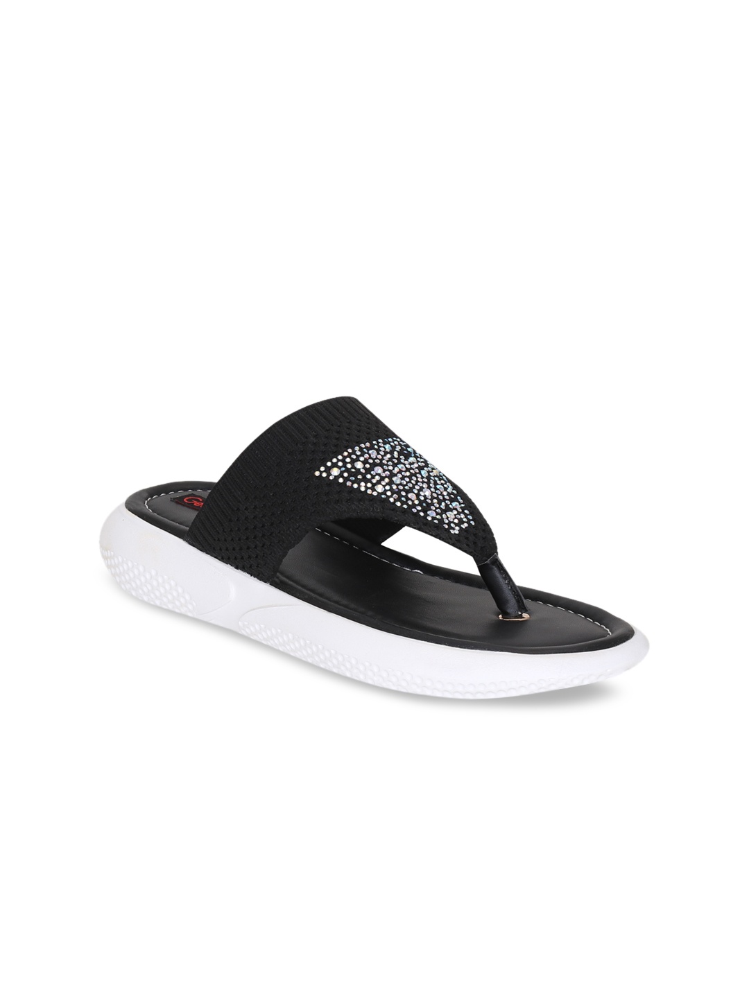 

Get Glamr Women Black Embellished Sandals
