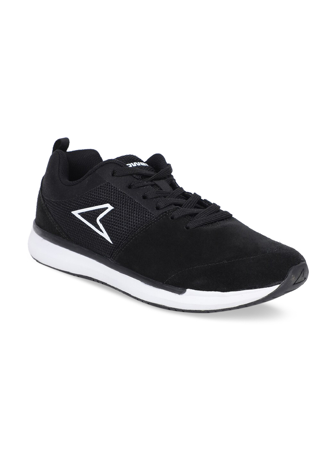 

Power Men Black Leather Sneakers