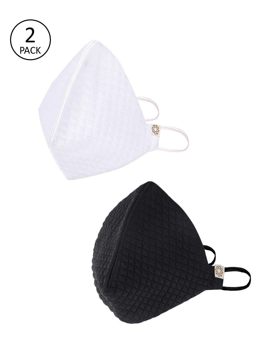 

VASTRAMAY Unisex 2Pcs 4Ply Protective Outdoor Face Masks, Black