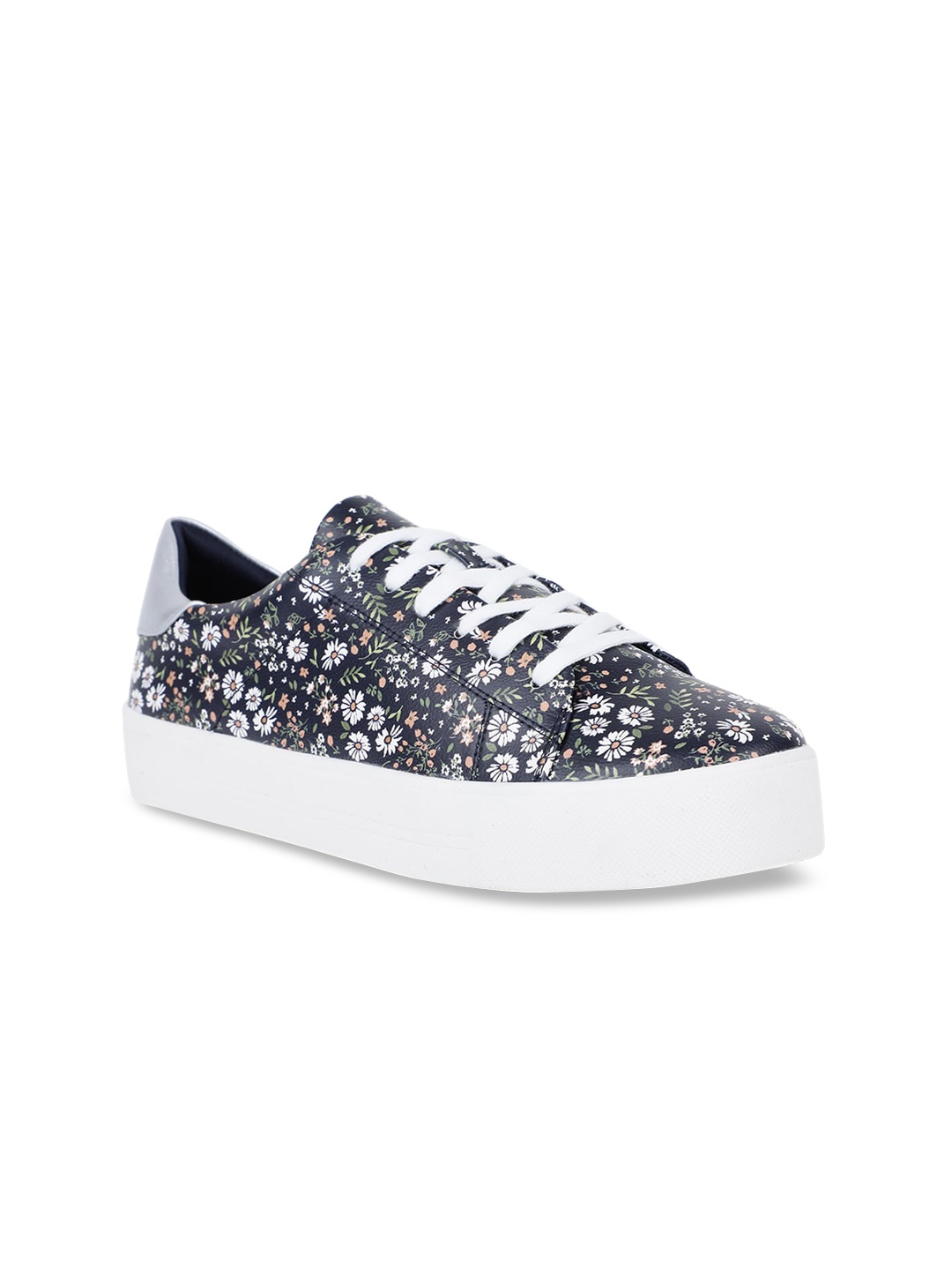 

Bata Women Navy Blue & White Sneakers