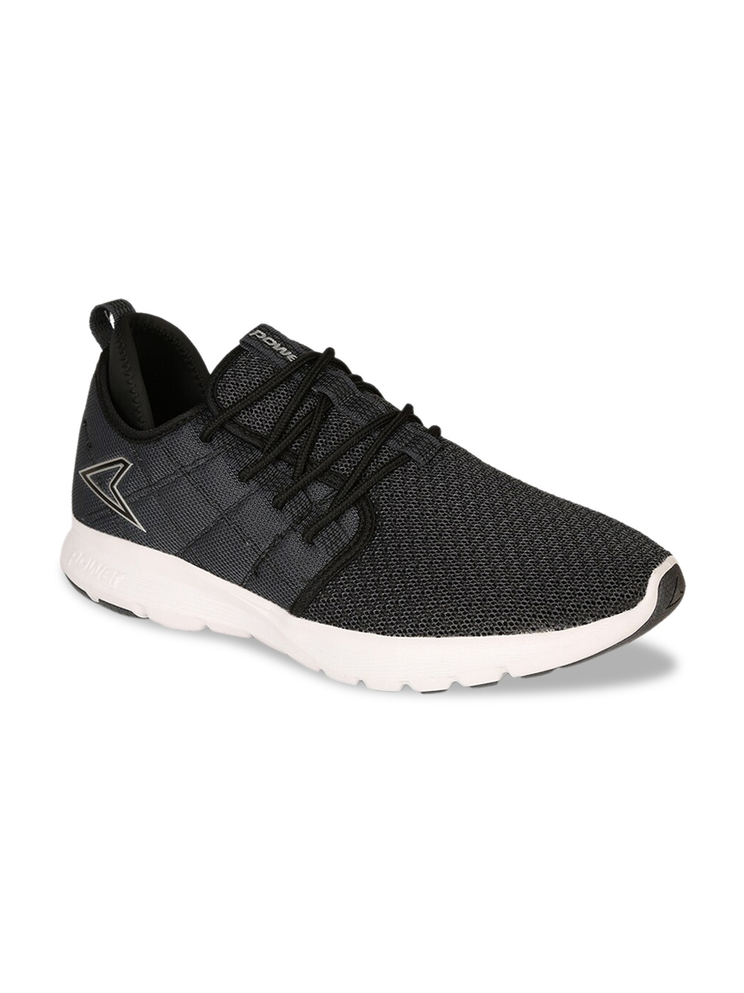 

Power Men Black Mesh Running Shoes