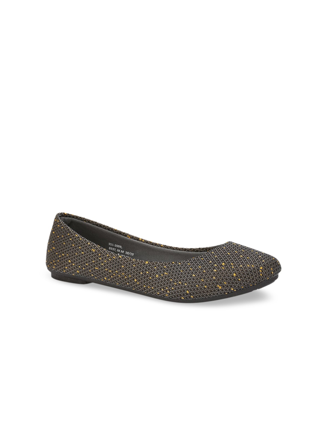 

Bata Women Grey Woven Design Ballerinas