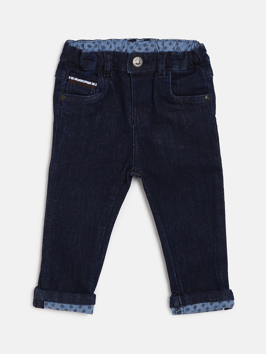 

Chicco Boys Blue Regular Fit Mid-Rise Clean Look Stretchable Jeans