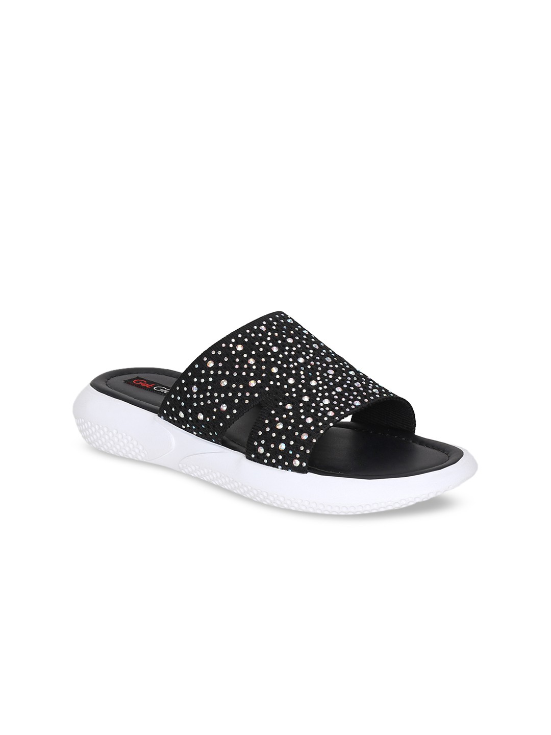 

Get Glamr Women Black Embellished Sandals