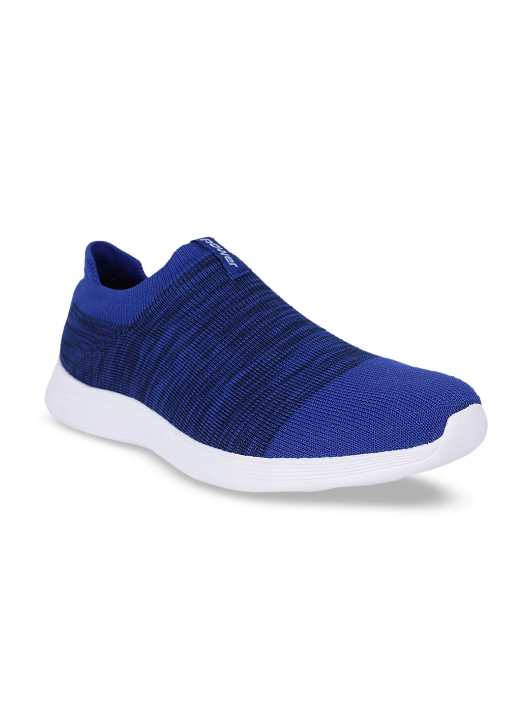 

Power Men Blue Textile Walking Shoes