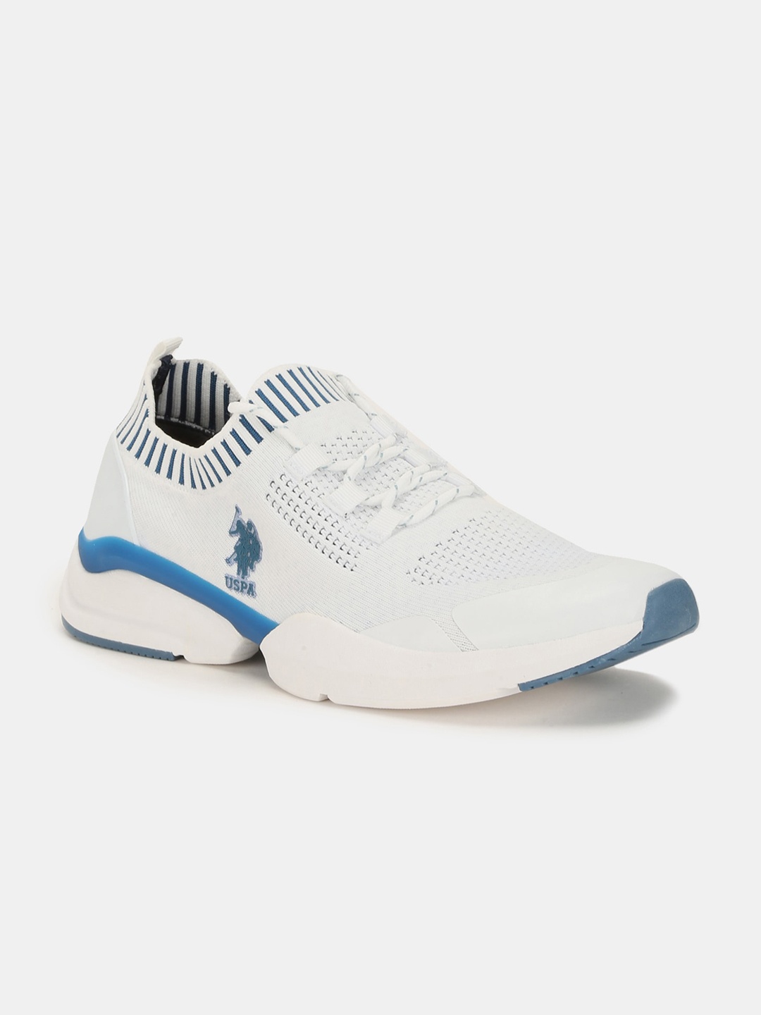 

U.S. Polo Assn. Men Off-White Textile Walking Shoes
