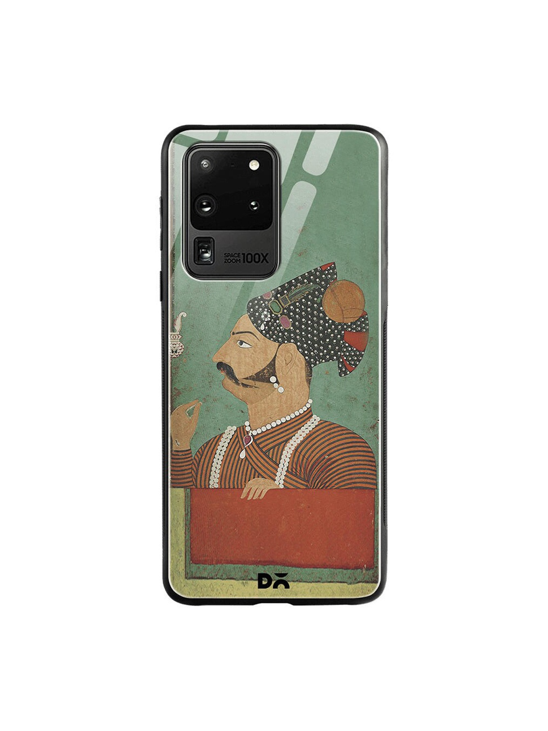 

DailyObjects Green & Black Rajput Facial Hair Samsung Galaxy S20 Ultra Glass Case