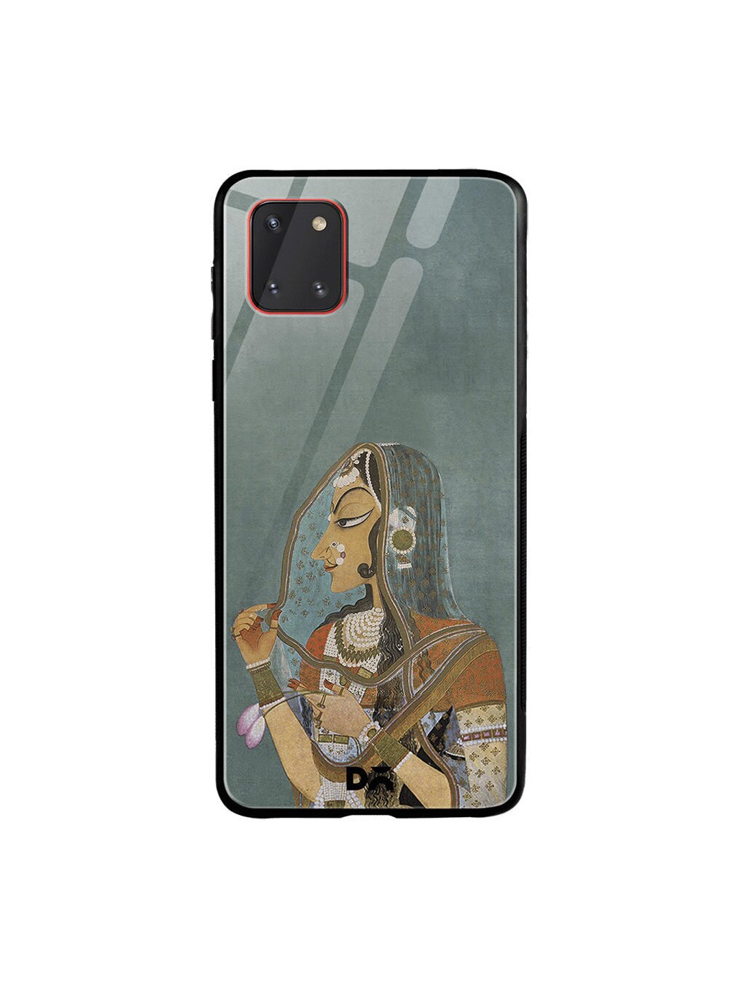 

DailyObjects Grey & Brown Vieled Woman Samsung Galaxy Note 10 Lite Glass Case