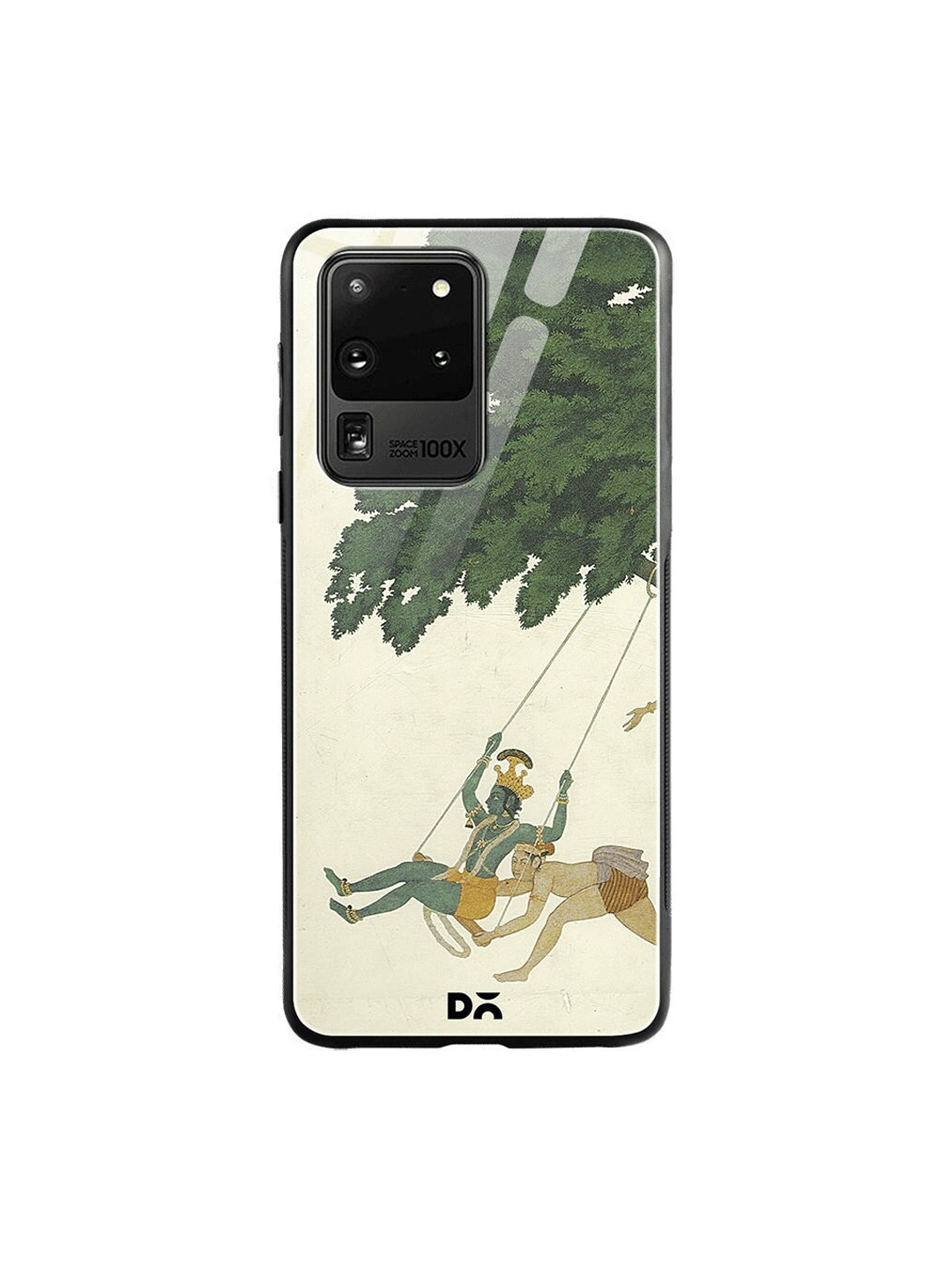 

DailyObjects Green & Beige Krishna Swings Passport Cover Samsung Galaxy S20 Ultra Glass Case