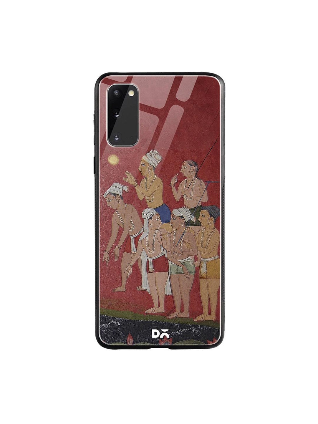 

DailyObjects Maroon & Beige Riverside Samsung Galaxy S20 Glass Case