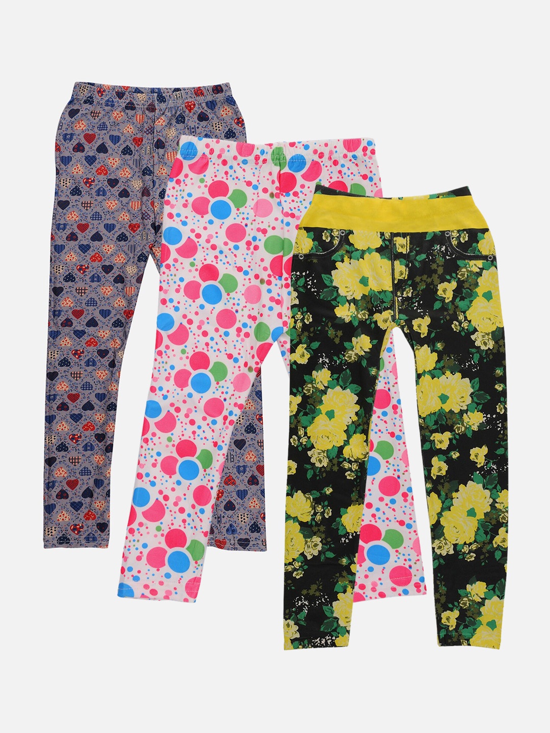 

TINY HUG Girls Pack Of 3 Assorted Tights
