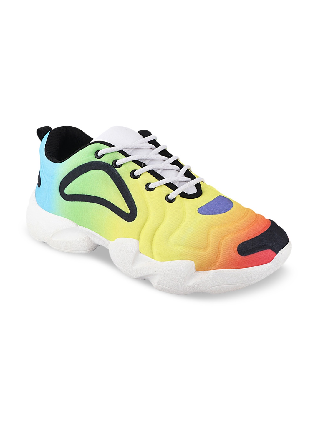 

Histeria Men Yellow Colourblocked Sneakers