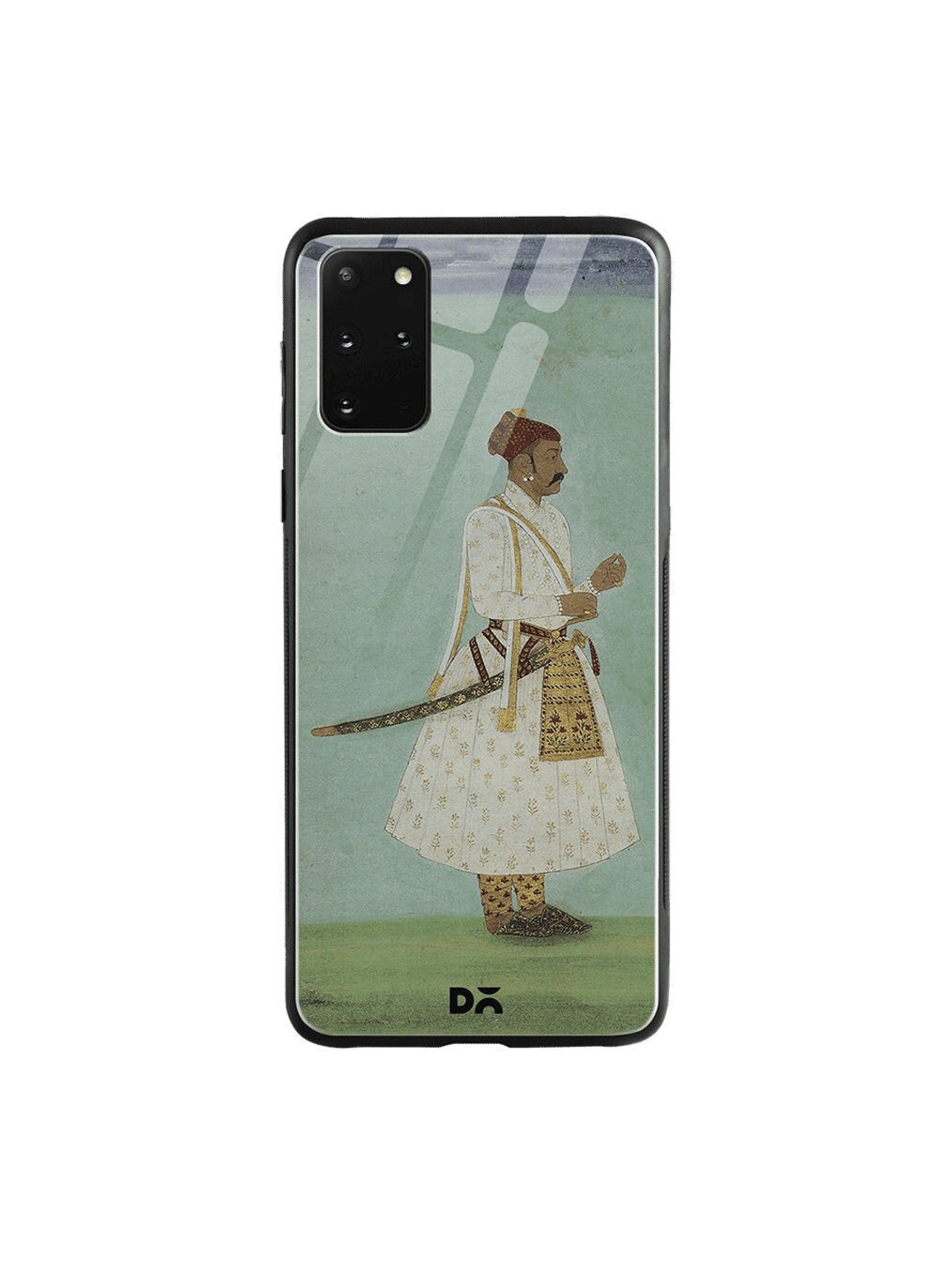 

DailyObjects Green & Blue Rajput Warrior Full Samsung Galaxy S20 Plus Glass Case