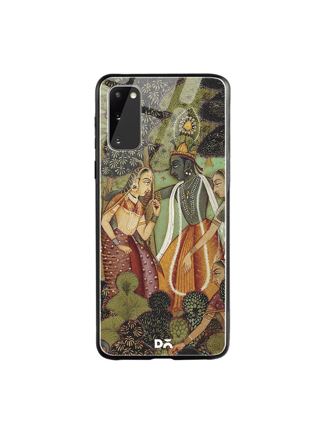 DailyObjects Green & Orange Krishna Samsung Galaxy S20 Glass Case