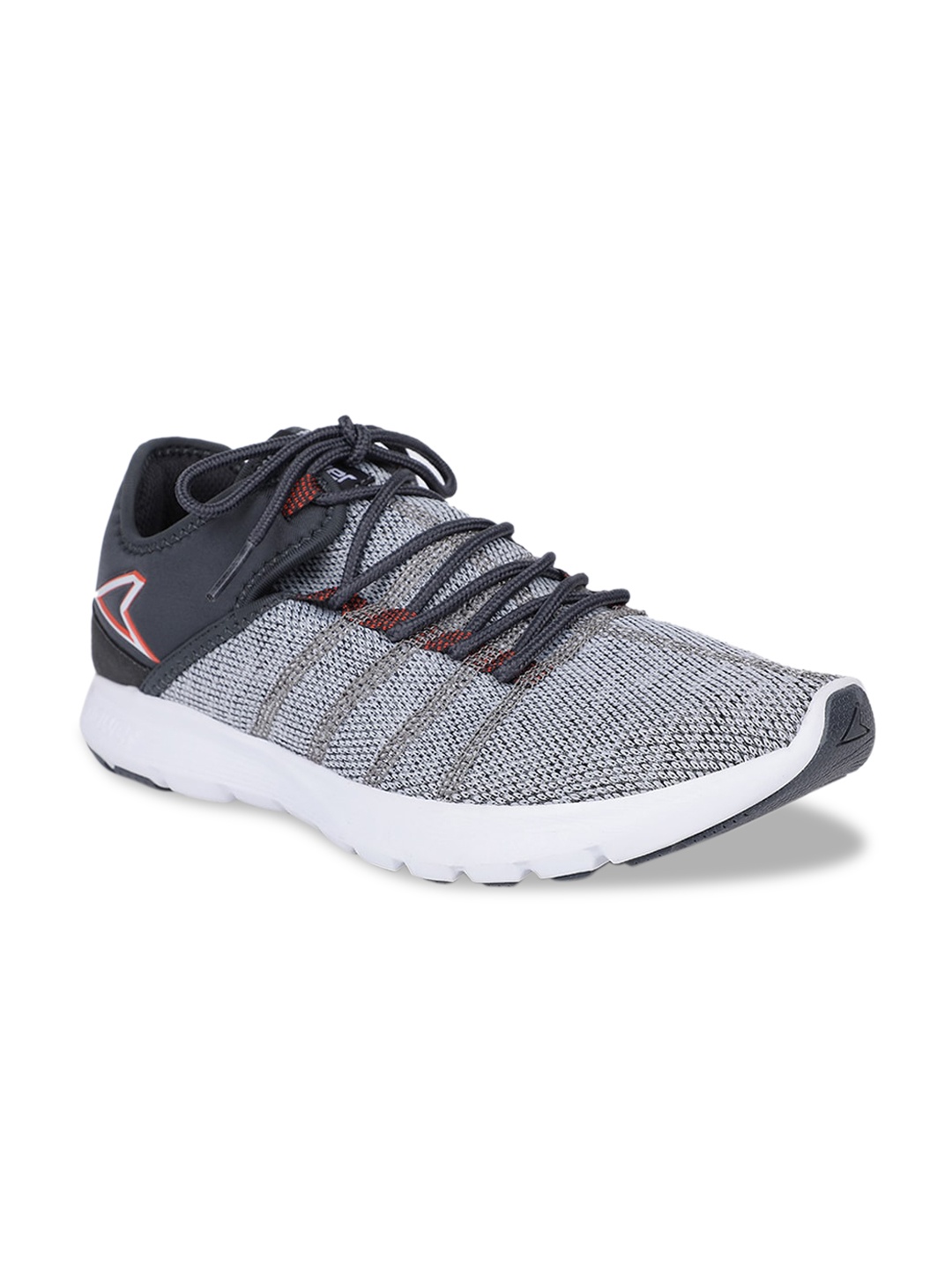 

Power Men Grey Textile Running Shoes