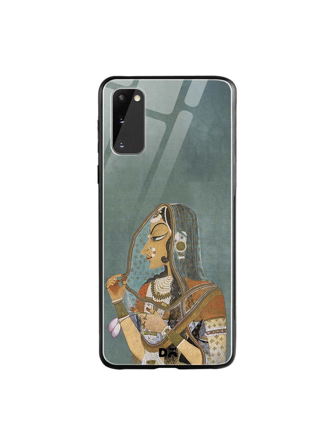 

DailyObjects Grey & Brown Vieled Woman Samsung Galaxy S20 Glass Case