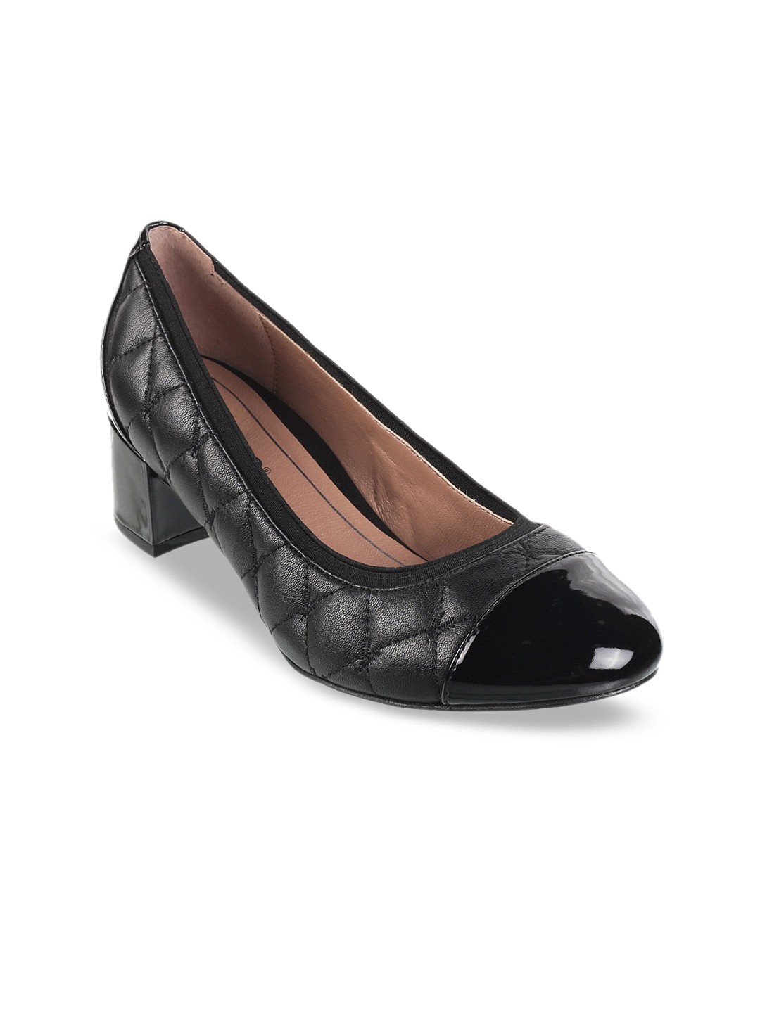 

VIONIC Women Black Solid Leather Pumps