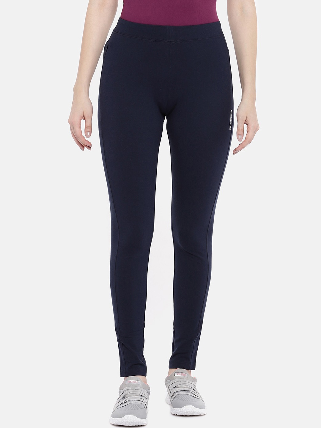 Sweet Dreams Women Blue Solid Slim-Fit Tights