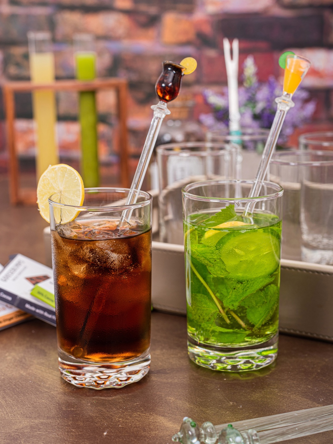 

GOODHOMES Set of 6 Transparent Solid Durobor Bowling Glass Tumblers