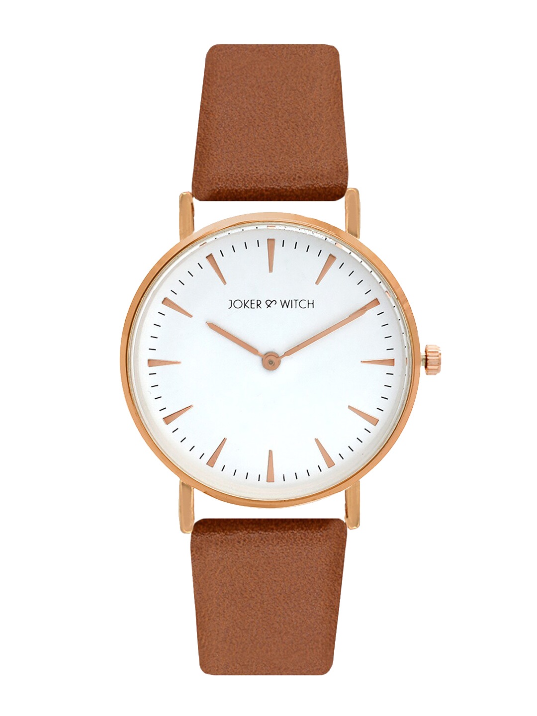 

JOKER & WITCH Women White & Brown Analogue Watch AMWW330