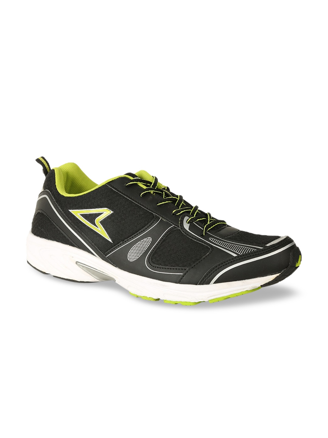 

Power Men Black & Fluroscent Green Running Shoes