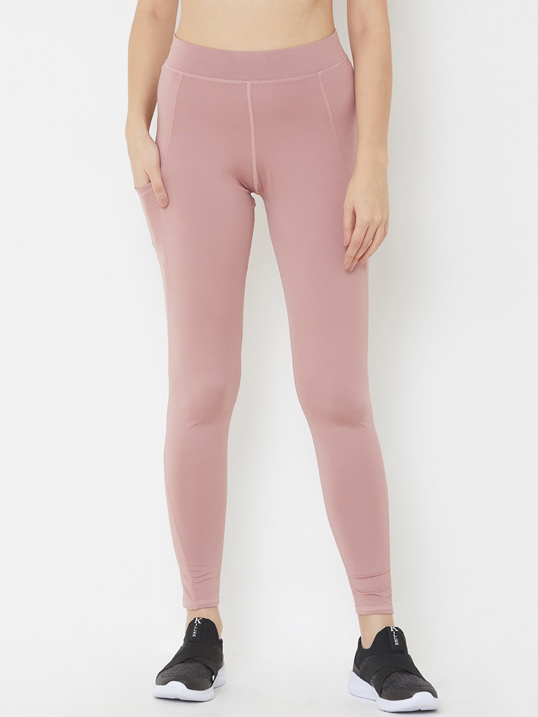 

Sweet Dreams Women Pink Solid Gym Tights
