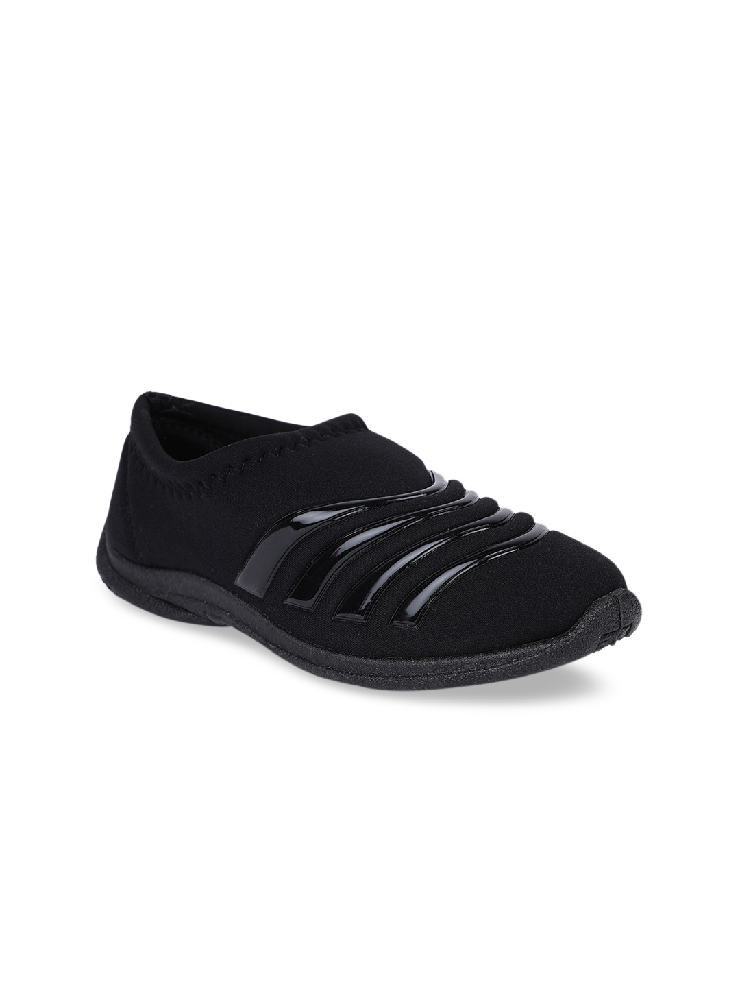 

Bata Women Black Slip-On Sneakers