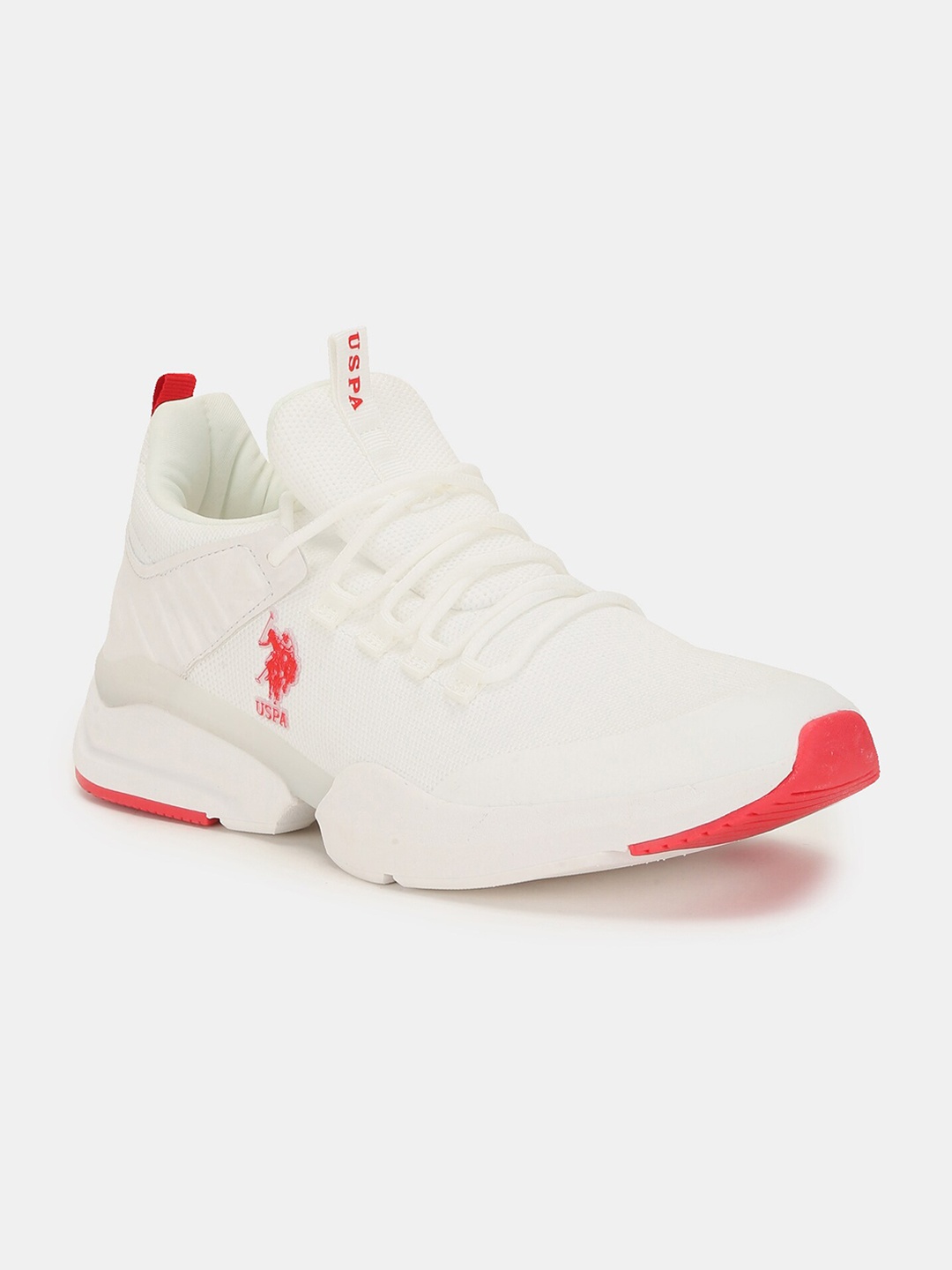 

U.S. Polo Assn. Men Off-White Textile Walking Shoes