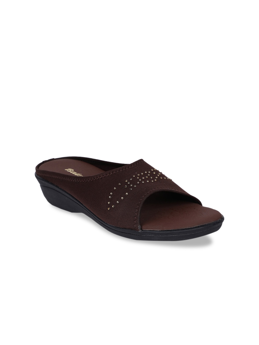 

Bata Women Brown Open Toe Flats