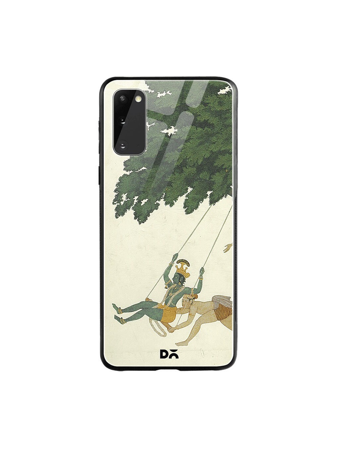 

DailyObjects Green & Beige Krishna Swings Passport Cover Samsung Galaxy S20 Glass Case