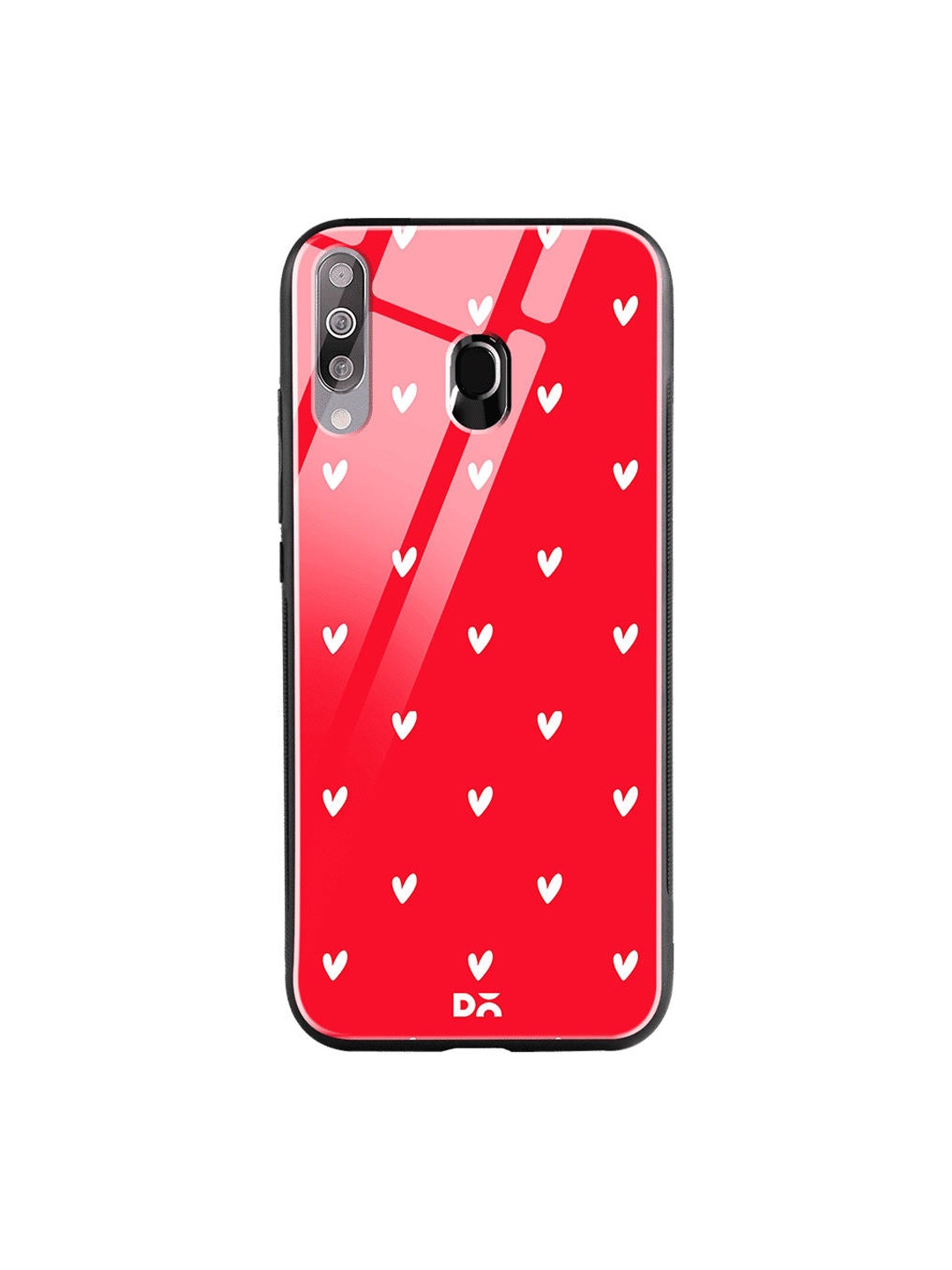 

DailyObjects Red & White Bundle Heart Scarlet Samsung Galaxy M30 Glass Case
