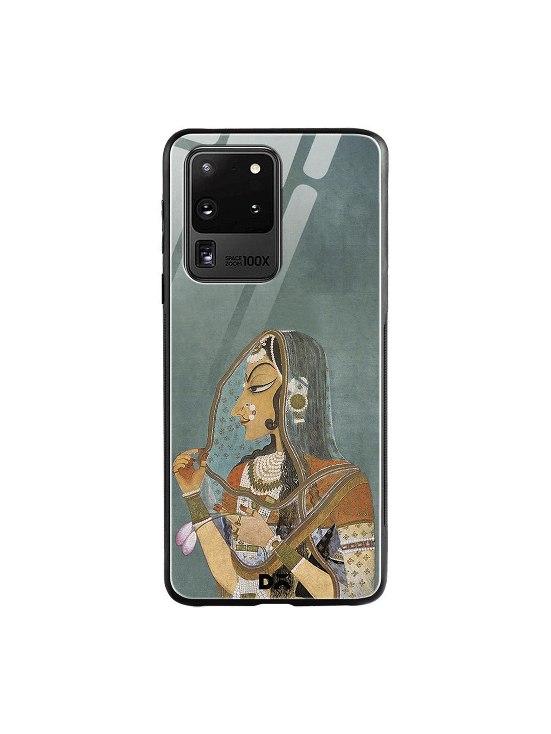 

DailyObjects Grey & Brown Vieled Woman Samsung Galaxy S20 Ultra Glass Case