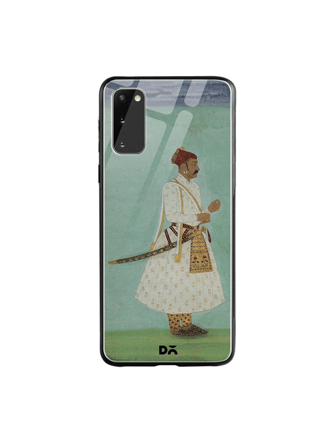 

DailyObjects Green & Blue Rajput Warrior Full Samsung Galaxy S20 Glass Case