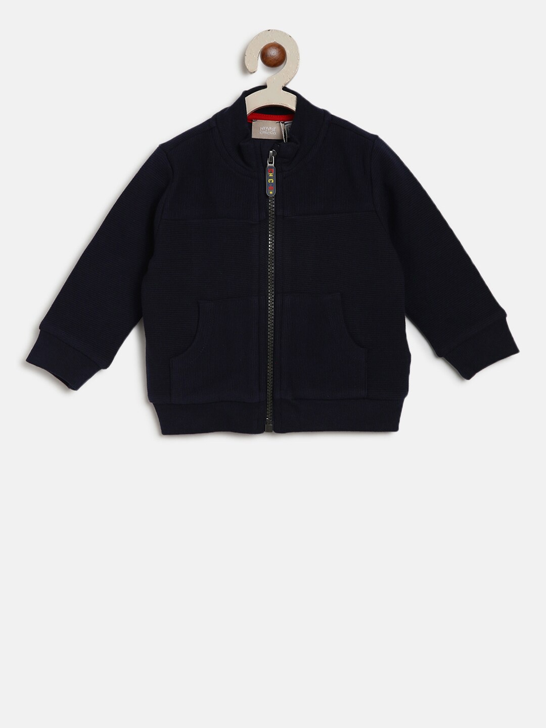

Chicco Infant Boys Navy Blue Solid Cardigan Sweater