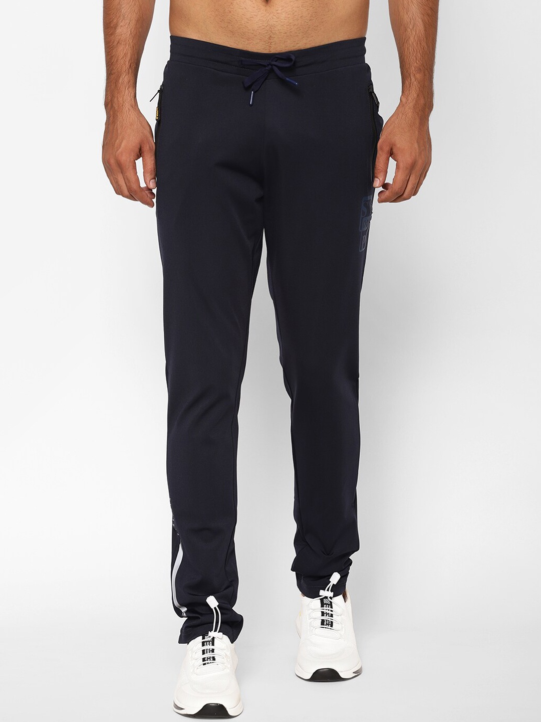 

SAPPER Men Navy Blue Solid Track Pants