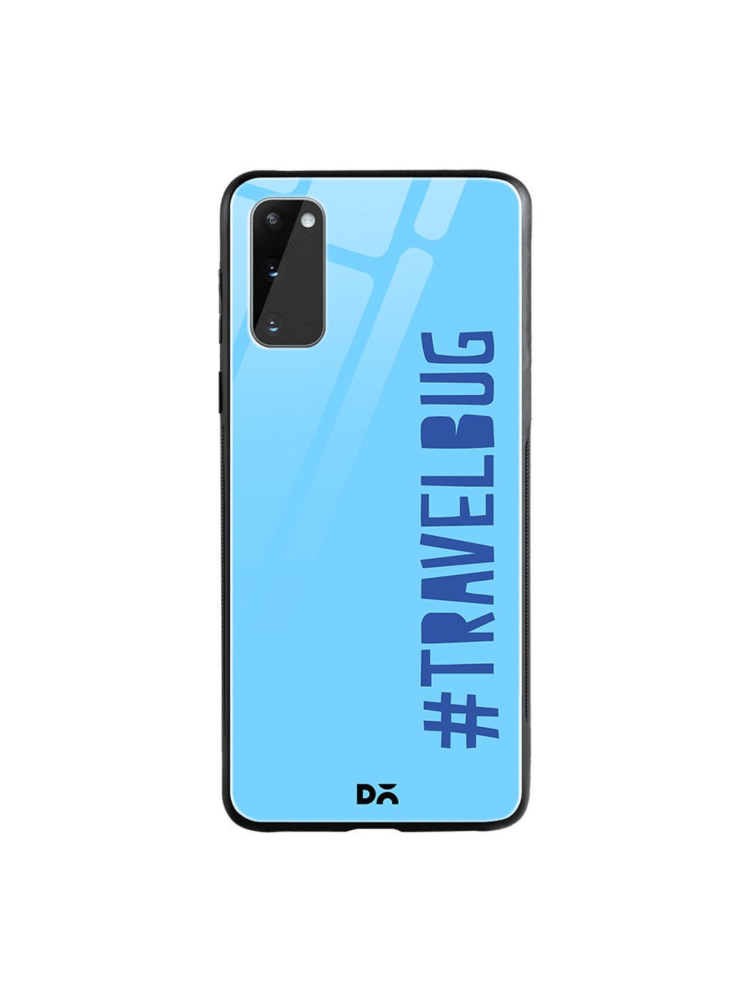 

DailyObjects Blue Travel Bug Samsung Galaxy S20 Shock Absorbent Glass Case