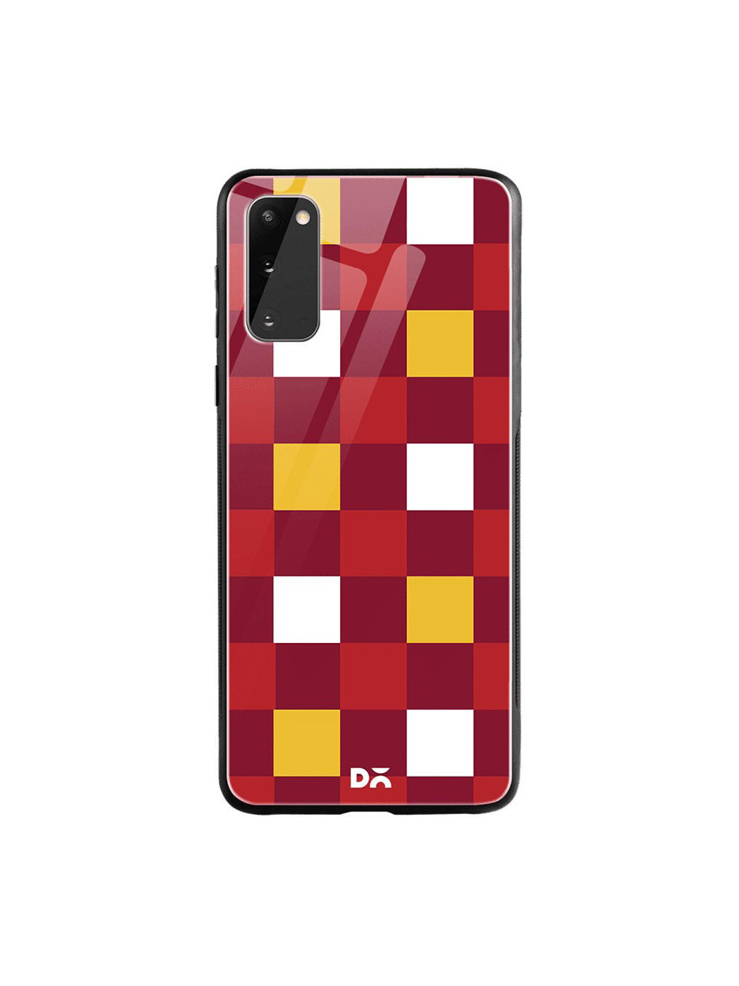 

DailyObjects Red & Yellow Quartet Checks 2 Samsung Galaxy S20 Shock Absorbent Glass Case