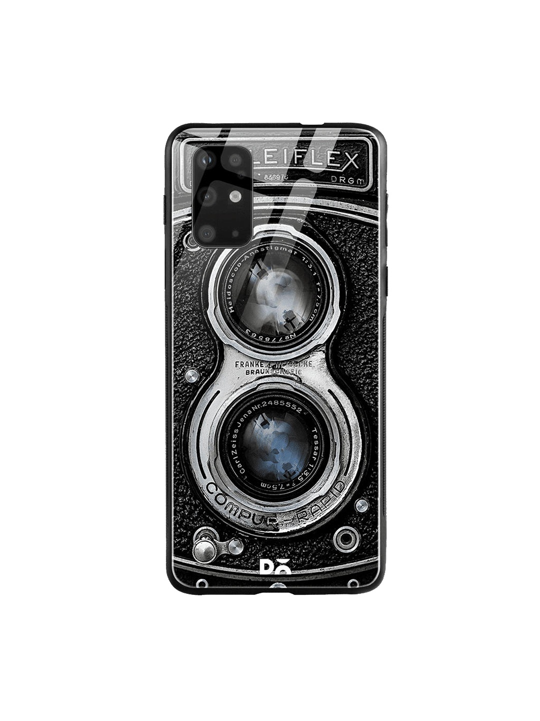 

DailyObjects Black & Grey Flex Camera Samsung Galaxy S20 Shock Absorbent Glass Case