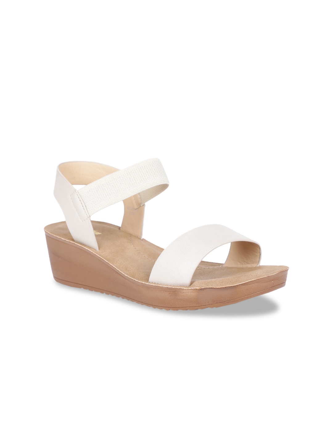 

Bata Women White Solid Wedges