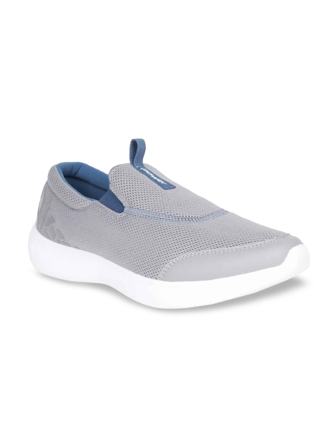 

Power Men Grey Slip-On Sneakers