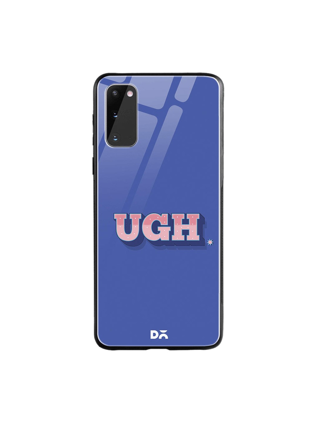 DailyObjects Blue & Pink UGH Samsung Galaxy S20 Shock Absorbent Glass Case