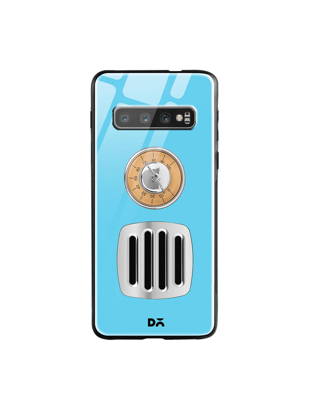 

DailyObjects Blue & Brown Radio Samsung Galaxy S10 Shock Absorbent Glass Case