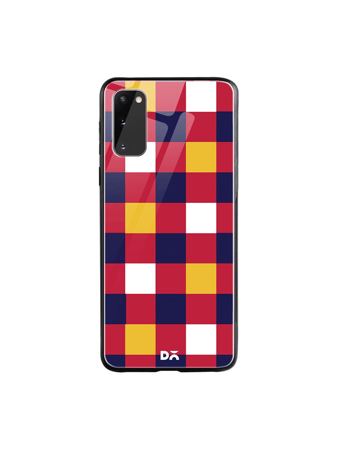 

DailyObjects Red & Blue Quartet Checks 4 Samsung Galaxy S20 Shock Absorbent Glass Case