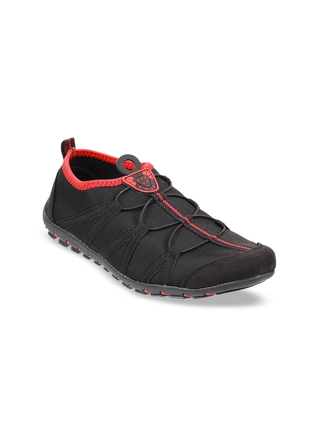 

WALKWAY by Metro Women Black Textured Slip-On Sneakers